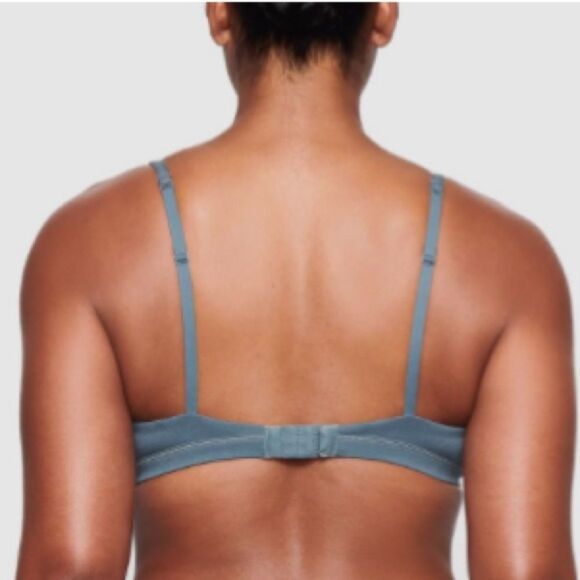 Skims Cotton Jersey Triangle Bralette - Kyanite - 4x - Picture 5 of 7